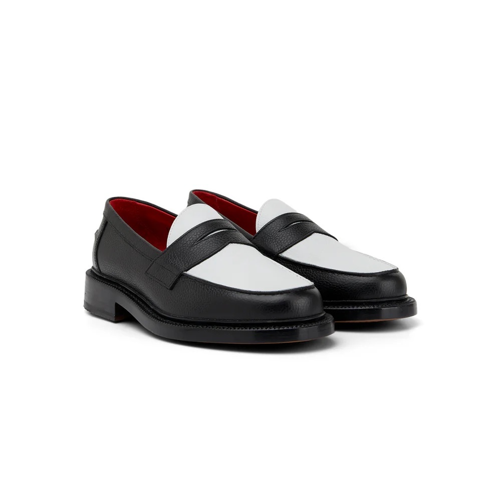 Blackstock & Weber Two-Tone Leather “The Ellis Penny Loafer” Goodyear Welted